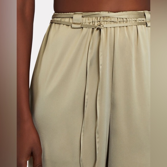 LAPOINTE Drawstring Satin Wide Leg Pants - Picture 2 of 12
